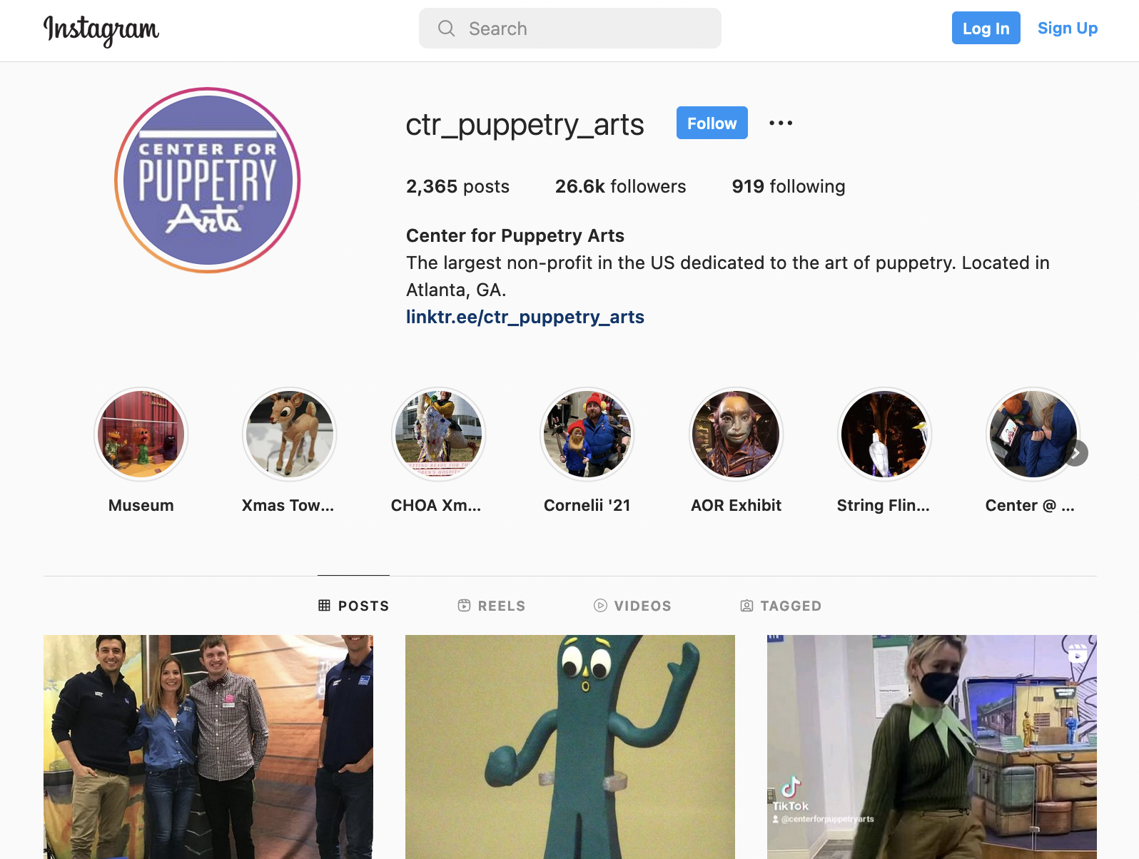 Center for Puppetry Arts Instagram
