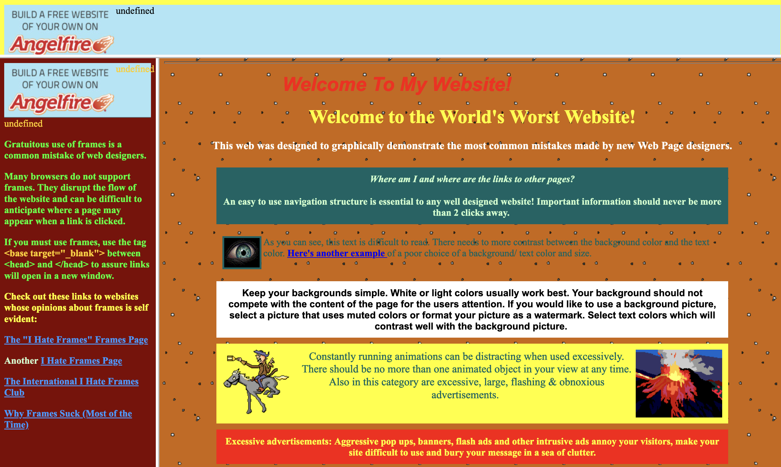 World's Worst Website